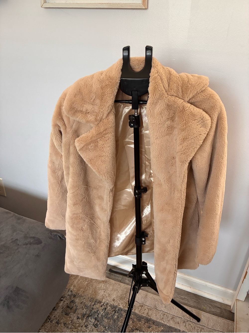 The Limited Plush Teddy Jacket in Camel
